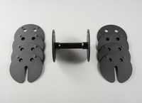 Haltères réglables unisexes pour la musculation, système de verrouillage rapide, carrés, 2 kg, 4 kg, ensembles d'haltères à insertion