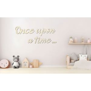 Letras de Madera Modernas de Alta Calidad Personalizadas para Decoración de Fiesta de Cumpleaños con Letrero 'Había una vez' Ideales para Dropshipping - Product Image 1
