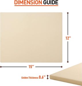 Plaque de <span class=keywords><strong>cuisson</strong></span> en céramique réfractaire écologique robuste avec déflecteur de chaleur et <span class=keywords><strong>pierre</strong></span> de <span class=keywords><strong>cuisson</strong></span>, taille personnalisée pour four et grill - Product Image 5