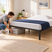 Lit simple en métal en promotion, prix d'usine, idéal pour dortoirs, chambres, hôtels, écoles, hôpitaux, appartements