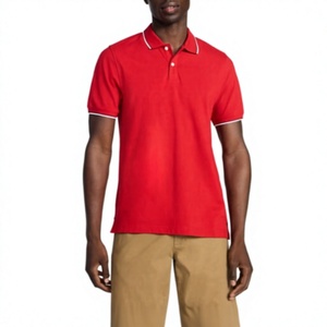 Polo para Hombre Antiarrugas de Punto Piqué, Mezcla de Algodón/Poliéster, 220 GSM, Venta al por Mayor, MOQ Bajo, OEM, Logotipo Personalizado, Marca - Product Image 5