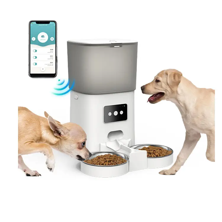 Nieuwe Aankomst Tuya Wifi Smart Pet Feeder Automatische Kat Feeder Afstandsbediening Hondendispenser Met 6l Emmer