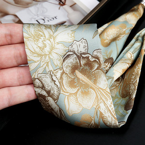 57*13 सेमी मोती स्टड डायमंड चुंबकीय क्लैस्प स्कारफ विंटेज पतली लंबी पट्टी स्कार्फ स्वयं सक्शन बकल स्कारफ गौण - Product Image 3