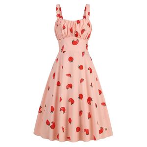 Vestido de Verano para Mujer, Estilo Vintage, Cintura Definida de Dos Vías, Corpiño Fruncido, Estilo Halter - Product Image 2