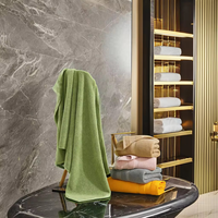 Serviettes de bain en coton 100% extra grandes 90x180cm, très absorbantes, douces et moelleuses, pour hôtel, spa, salle de bain des clients.