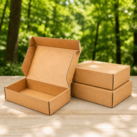 Umweltfreundliche Biologisch Abbaubare Gestanzte Wellpappe Wiederverwendbare Faltbare Versandbox mit Gedrucktem Logo Matt-Finish für E-Commerce-Verpackungen