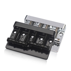 <span class=keywords><strong>Ponte</strong></span> per basso Vintage a 4 corde 80x53MM fondo corda attraverso la spaziatura delle corde 19MM <span class=keywords><strong>ponte</strong></span> fisso basso nero/cromato - Product Image 1