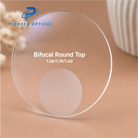 Lentilles optiques bifocales finies Pioneer Optical 1.499 1.56 Cr39 HMC à dessus plat, lentilles optiques à dessus rond SHMC photochromiques