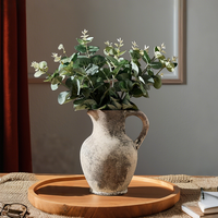 Vase en céramique pour la décoration de restaurants et cafés, vase à fleurs en porcelaine de qualité commerciale pour les lieux d'affaires et la décoration intérieure