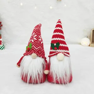 Özelleştirilebilir boyutu noel asılı Gnomes süs noel peluş cüce mankenler tatil ve toptan için kapalı dekor için