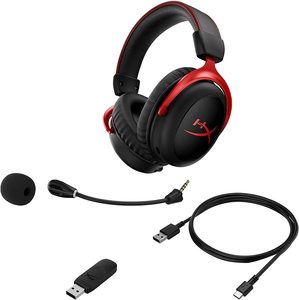 <span class=keywords><strong>HyperX</strong></span> <span class=keywords><strong>Cloud</strong></span> <span class=keywords><strong>2</strong></span> 4P5K4AA, auriculares inalámbricos rojos para juegos, Auriculares Bluetooth para juegos de PC, auriculares con micrófono - Product Image 3