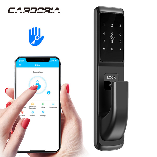 Remote Control APP Lock Automatic Open and Close Smart Lock A6 Wechat Fingerprint Open Zigbee WiFi