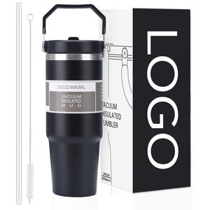 OEM/ODM 30oz White Straight Tumblers Blanks Double Wall Stainless Steel Sport Water Bottle - Product Image 1