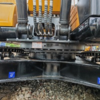 Excavatrice sur chenilles SANY SY155C 15,5 tonnes, occasion, bon état, peu d'heures de fonctionnement, composants moteur et pompe essentiels, modèle 2018, 0,5 m