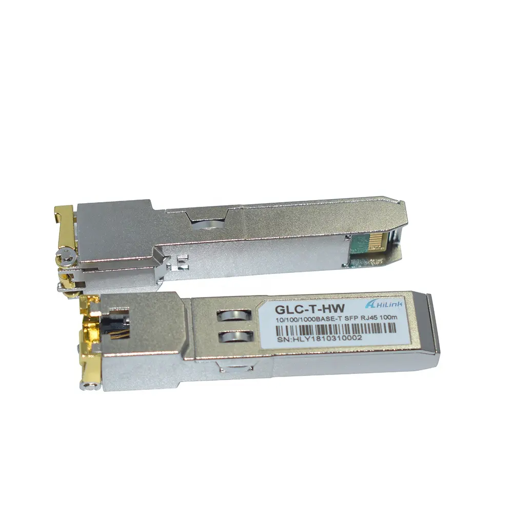 GLC-T приёмопередатчик типа SFP 10/100/1000BASE-T из меди для программирования в производственных условиях RJ45 Электрический порт трансивер