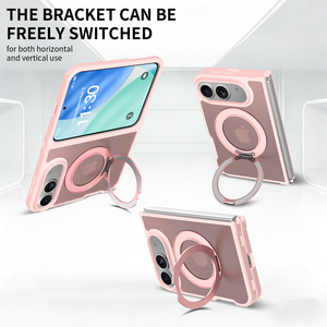 Étui pour <span class=keywords><strong>iPhone</strong></span> 18 Fold, toucher doux et soyeux, rose, magnétique, pour femmes, avec protection à 360° °   Support rotatif personnalisé avec logo - Product Image 6