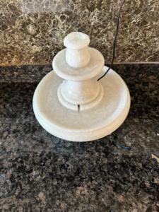 น้ำพุหินอ่อนสีขาวห้องพักดีไซน์สวยผลิตภัณฑ์หินคุณภาพสูงสำหรับในร่มสวนกลางแจ้งโรงแรมสไตล์วิลล่า - Product Image 2