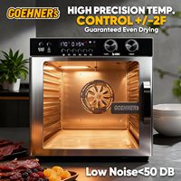 Machine à viande séchée électrique professionnelle 600W en acier inoxydable à 8 plateaux, avec minuterie 48H, chauffage à cycle continu 360°, écologique, pour usage domestique