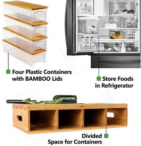 Thớt 2023 Chất Lượng Cao Kèm Hộp Đựng Thớt Cắt Thớt Gỗ Tre Số Lượng Lớn Với Bốn Ngăn Kéo Và Lưới - Product Image 4