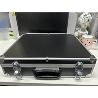 Boîte de rangement en aluminium avec serrure pour 100 supports de pièces de monnaie PCGS NGC, noire, étui à pièces de monnaie, étui grande capacité