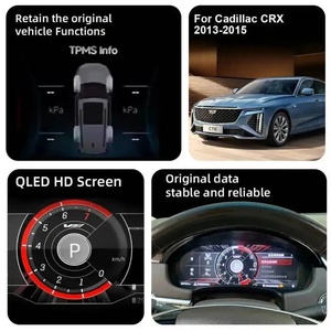 แผงหน้าปัดดิจิตอล LCD สำหรับ Cadillac SRX ปี 2013-2015 พร้อมระบบ GPS มาตรวัดความเร็ว ชุดหน้าปัดแสดงผลเสมือนจริง มาตรวัดรอบเครื่องยนต์ นาฬิกา ขนาด 12.3 นิ้ว - Product Image 5