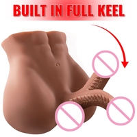 Boneka Seks Realistis Berkualitas Tinggi Penis Masturbasi Pria Manekin Torso Dildo Besar Boneka Seks Pria Gay Mainan Seks untuk Wanita Masturbator