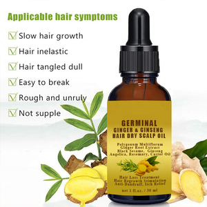 Trattamento Anticaduta e Antiforfora, Siero Germogliante allo Zenzero e Ginseng per 7 Giorni, Olio Nutriente per Massaggio del Cuoio Capelluto e Ricrescita dei Capelli - Product Image 4