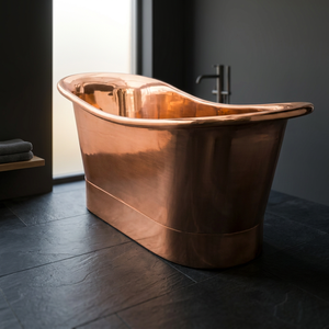 Bañera Ovalada de Cobre de Lujo para Adultos, Modelo CH-799, Resistente, para Baño Interior, Artesanía India - Product Image 3