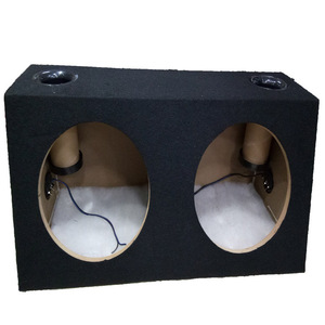 TANBX Dual 12 Inch <b>Subwoofer</b> Enclosure MDF <b>Box</b> With Dual Speaker Holes For Car Audio - Product Image 2