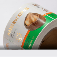 Autocollants d'étiquette alimentaire en vinyle auto-adhésifs imperméables avec logo personnalisé emballage imprimé pour bouteilles de jus de fruits bouteilles en verre pots de miel