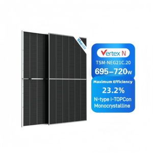 <b>Solar</b> N TSM-NEG21C.20 695-720W N-Type Bifacial <b>Solar</b> 690W 695W 700w 705W 710W 720W on Sale - Product Image 1