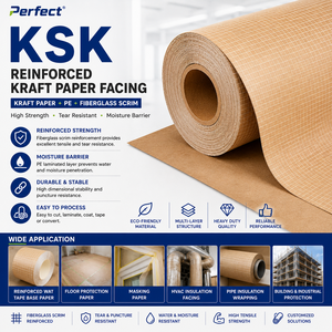 <span class=keywords><strong>Papier</strong></span> Kraft Renforcé Industriel Résistant au Feu pour Isolation CVC et Protection des Sols d'Entrepôt Contre l'Eau - Product Image 3