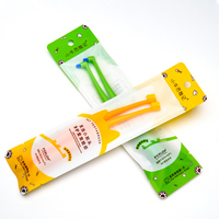 Brosse à dents pour animaux de compagnie, pour chiens et chats, petite tête, poils doux, brosse de nettoyage des dents imperméable, élimine la plaque dentaire, outil de soins bucco-dentaires