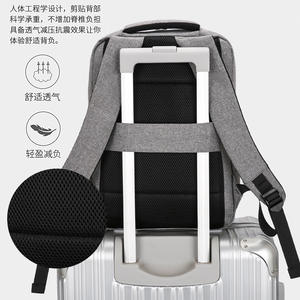 กระเป๋าเป้สะพายหลังสำหรับใส่แล็ปท็อปขนาด 15.6 นิ้ว ดีไซน์เรียบง่าย ความจุขนาดใหญ่ ผ้าอ็อกซ์ฟอร์ด ซับในไนลอน เหมาะสำหรับธุรกิจและการเดินทาง พร้อมโลโก้พิมพ์ - Product Image 4