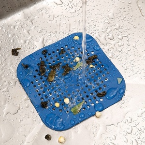 Filtre de vidange en silicone pour évier, anti-colmatage, couvercle de drain de sol, filtre à cheveux pour salle de bain - Product Image 3