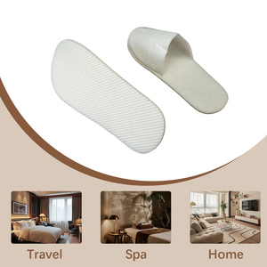 Pantofole Monouso per <span class=keywords><strong>Hotel</strong></span> con Motivo a Diamante in Rilievo, Suola Antiscivolo in EVA, Logo Personalizzato, Confezionate Singolarmente, Vendita all'Ingrosso - Product Image 5