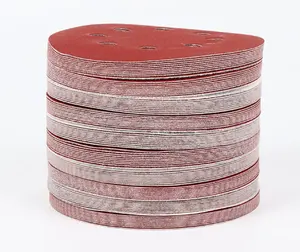 Disco de lija rojo de óxido de aluminio sin agujeros de 2 pulgadas, 3 pulgadas, 4 pulgadas, 40 #-1000 #, disco de lijado para lijado y pulido