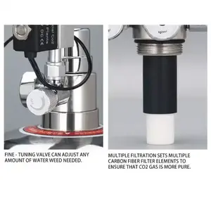 <span class=keywords><strong>Kit</strong></span> de sistema generador de <span class=keywords><strong>CO2</strong></span> para <span class=keywords><strong>acuario</strong></span> ZRDR DIY con ajuste de flujo de aire a presión, planta de agua, pez <span class=keywords><strong>Co2</strong></span> ValveCo2, cilindro de gas - Product Image 3