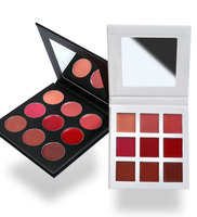 Palette de teintures à lèvres crémeuses mates hydratantes et imperméables vegan 24 couleurs, personnalisable (marque privée)
