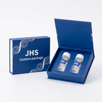 Boîtes magnétiques personnalisées de luxe pour kits de peptides, étiquettes, conteneurs pliables, flacons mats de 3 ml, boîte de 10 peptides