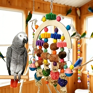 Natural Wood Parakeet Chewing Extra Large Chew Bird <strong>Parrot</strong> <strong>Toys</strong> Multicolored Natural Wooden Blocks Tearing <strong>Toys</strong> For Birds - Product Image 1