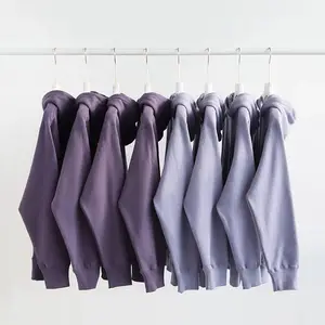 HL manufacturer low MOQ wholesale unisex high quality blank hoodie custom men's print purple hooded kangaroo streetwear hoodies