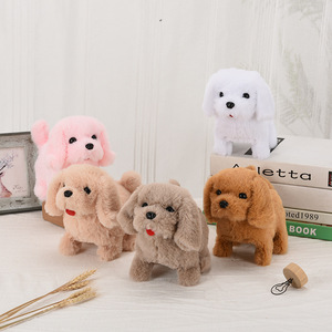 Juguete de Peluche Interactivo de Perro Eléctrico que Habla, Camina y Mueve la Cola, Simulación de Poodle Rosa y Marrón, Shiba Inu con Manchas, Muñeco de Peluche Interactivo - Product Image 5