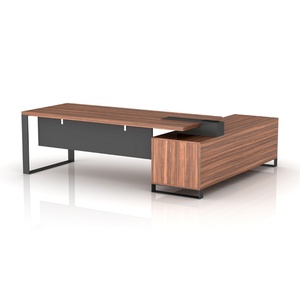 Modern High-Tech Executive Office Desk Luxury CEO Manager Table Free Custom Simple Design Made of Wood for Home Office Use - Product Image 3