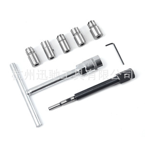Juego de Herramientas para Limpieza de Inyectores Diésel, 8 Piezas, Accionamiento de 1/2 Pulgada, Acero al Carbono, Kit de Reparación Automotriz con Barra de Extensión - Product Image 5