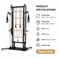 Nouvelle Machine de Pilates Reformer 2026 pour l'entraînement de la force musculaire, avec Tour Spirale en Aluminium Réglable, pour la maison, la salle de sport et le studio de yoga