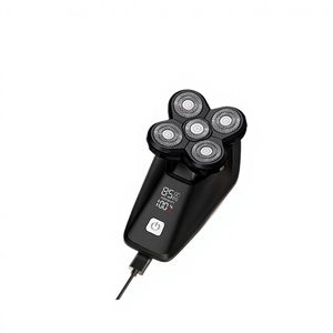 Kit de toilettage électrique multifonctionnel six en un, charge par type C, écran numérique, rasoir à cinq lames pour la coupe de la barbe et des cheveux - Product Image 1
