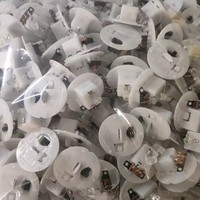 Bande lumineuse LED en plastique grand format, couleur blanc chaud, petite veilleuse clignotante, base 35 mm, pour décoration DIY et cadeaux faits main