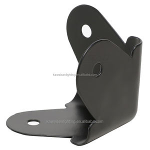 Angle d'enveloppe métallique de 90 degrés, 3 trous de protection d'angle, support de renforcement, boîte audio, accessoires d'armoire, coin noir avec 3 pieds - Product Image 3