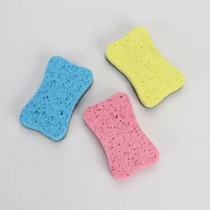 Kitchen Foam water absorb Pack For Dishes Non-Scratch Cellulose Scrub Sponge for Cleaning